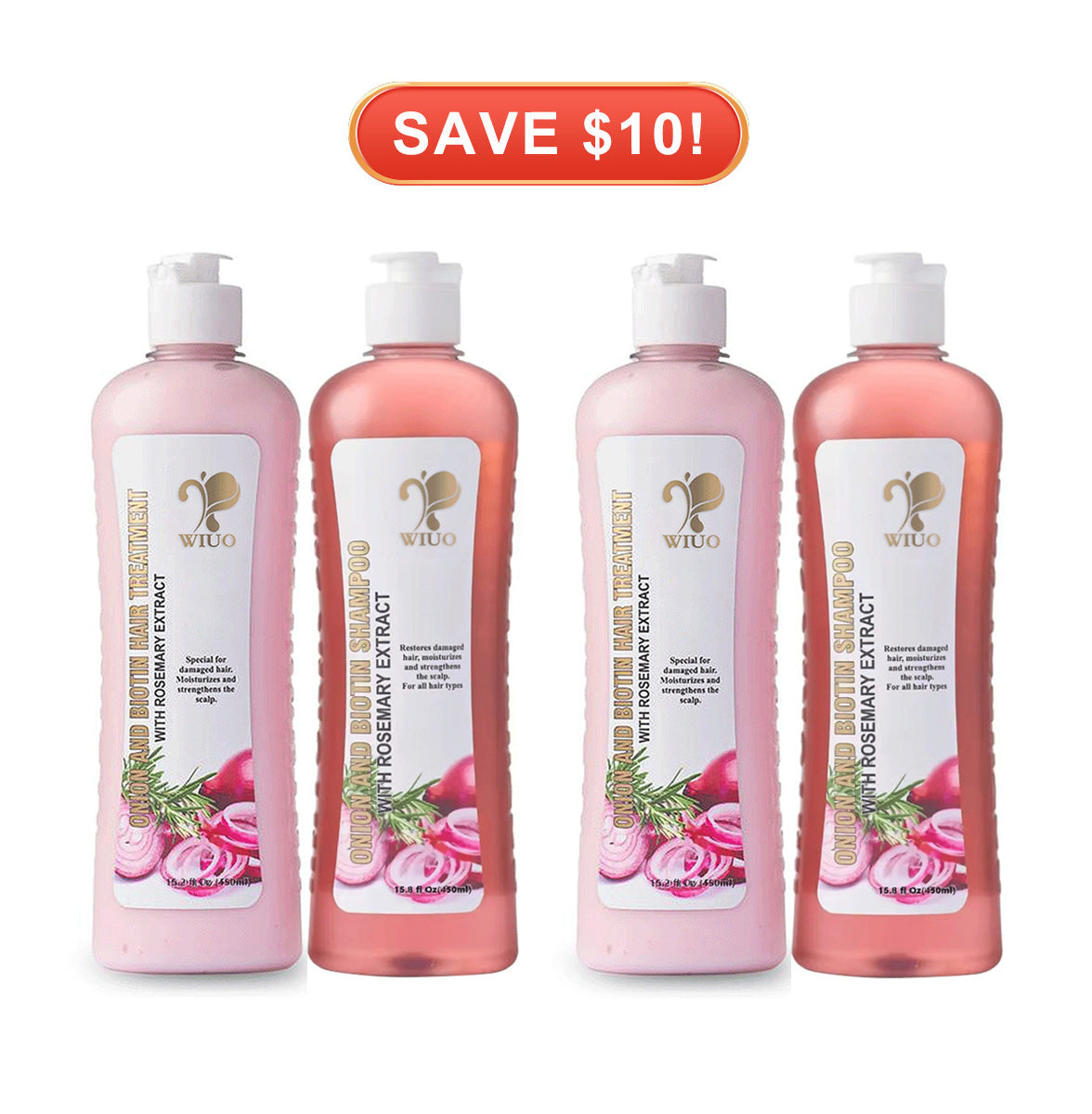Onion Biotin and Rosemary Shampoo & Treatment Set