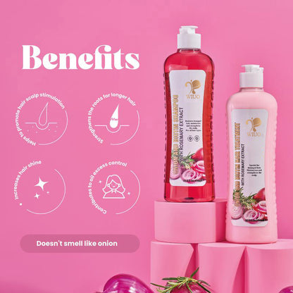 Onion Biotin and Rosemary Shampoo & Treatment Set