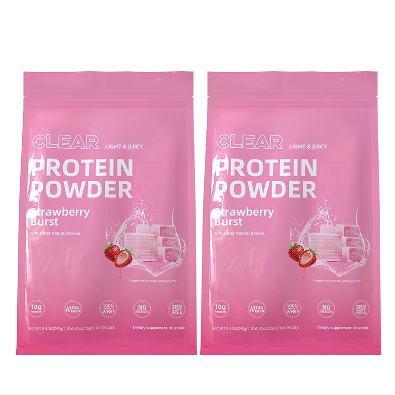 Clear Protein Powder, Strawberry Burst, Grass-Fed Whey, 20g Protein